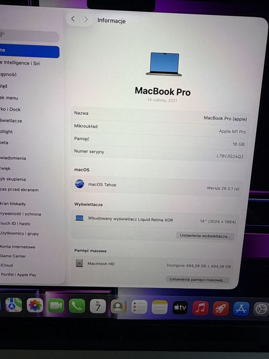 Bateria 100% Macbook Pro 14” 16/512gb