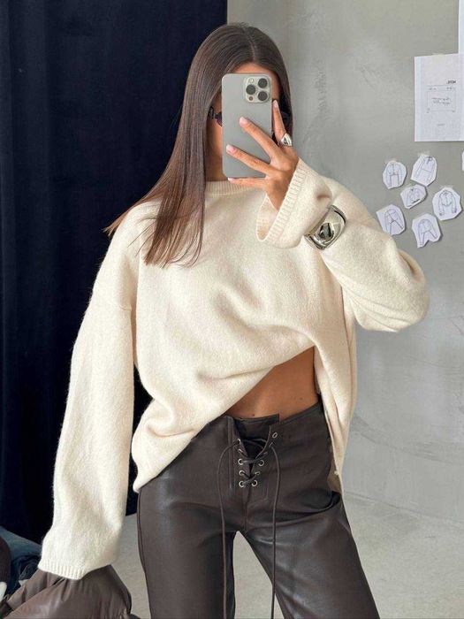 Шкіряні штани жіночі весняні/Штаны женские экокожа весна мод 434