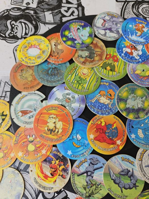 Pokemon Tazos Lot 40+ Vintage