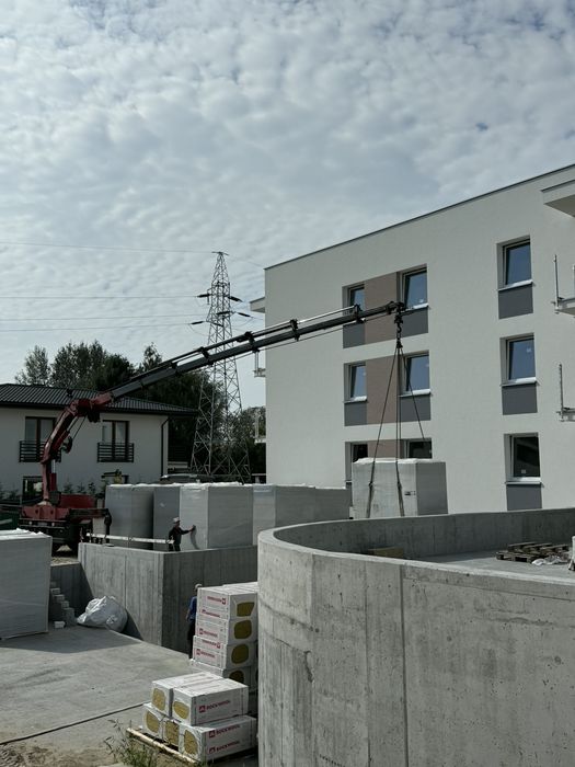 Usługi transportowe z HDS, transport materiałów budowlanych,kontenerów
