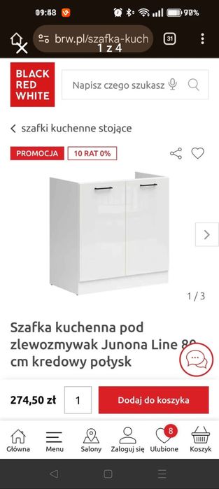 Szafka pod zlewozmywak 80cm