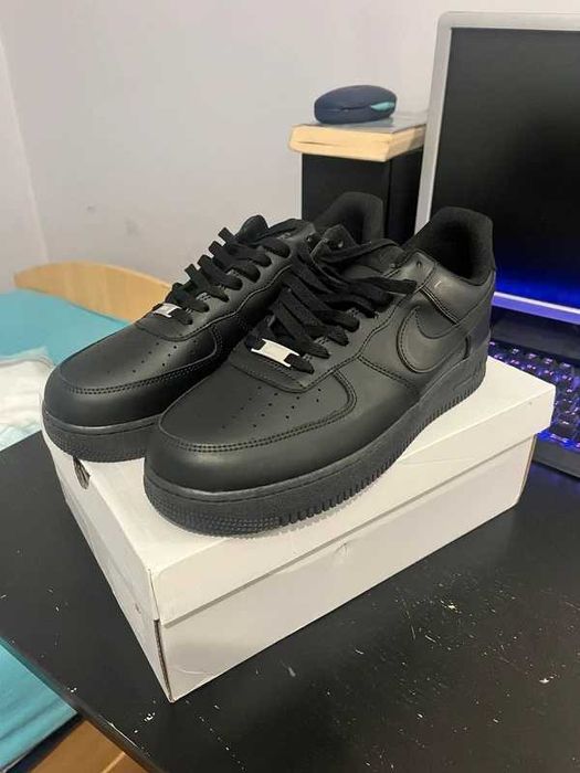 Buty Trampki Nike_Air_Force_1_Low_07_Black R.46