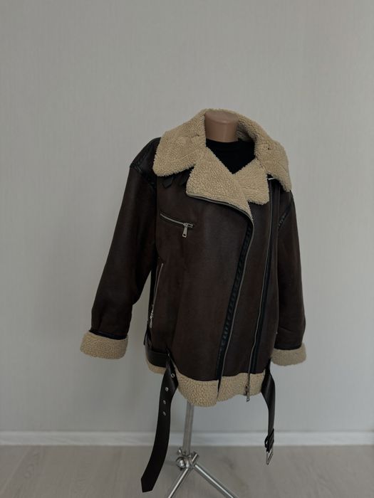 Трендова оверсайз дублянка Zara