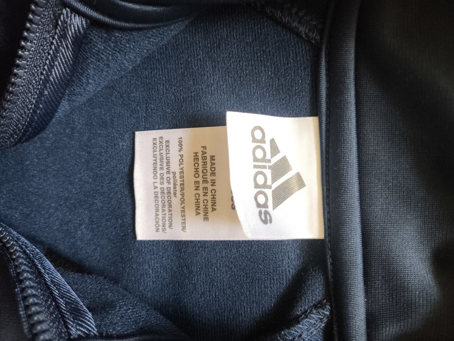 NOWA bluza niemowlęca ADIDAS r. 6 m 68/74 Oryginał  granat na suwak