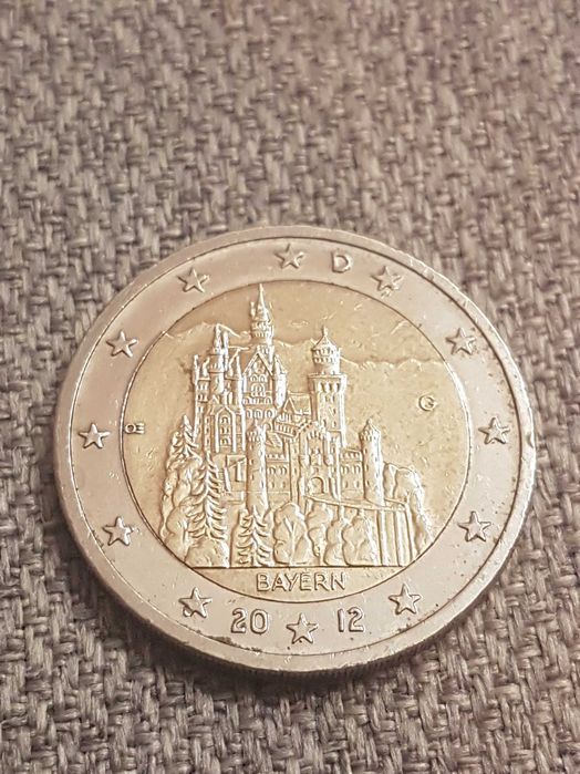 Moeda 2 Euros Bayern 2012