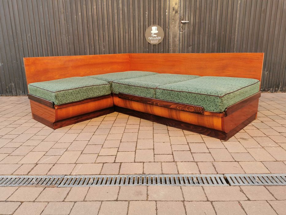 Narożnik, rogówka ART DECO J. Halabala, Czechosłowacja '30-'50, PRL