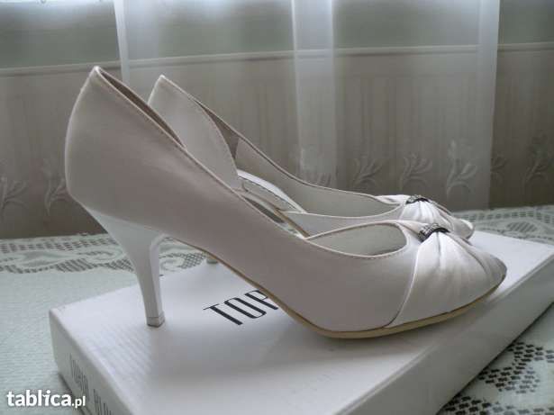 Buty Ślubne materiałowe