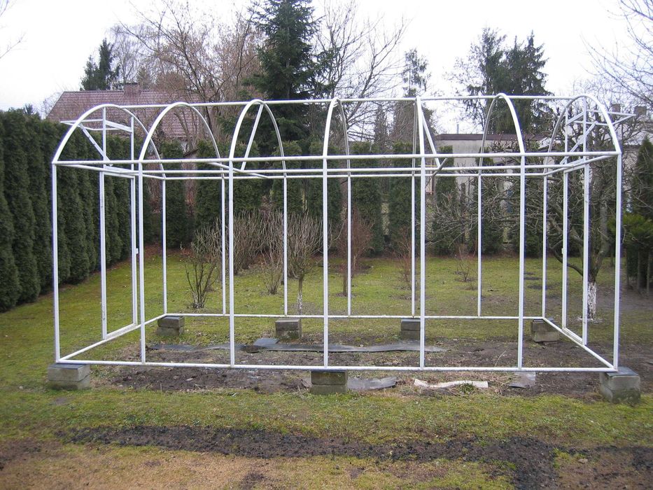 Szklarnia ogrodowa dł. 6m,szr.3m,wys.2,55m piękna masywna stabilna