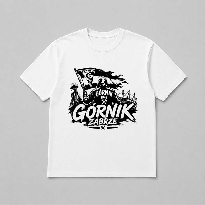 Górnik Zabrze Koszulka Kibicowska Piłkarska z Herbem Klubu Nowa Unisex XL
