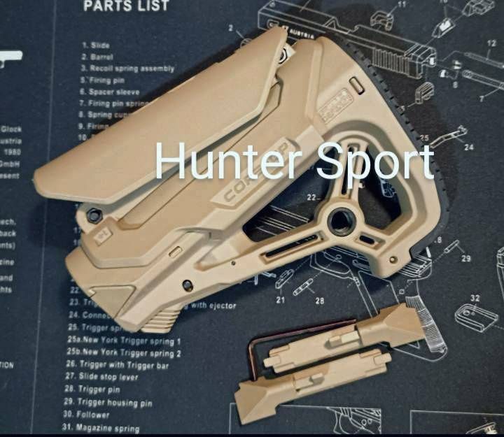 Приклад Fab defense GL Core CP AR15/AR10/АК Без трубы Оригинал