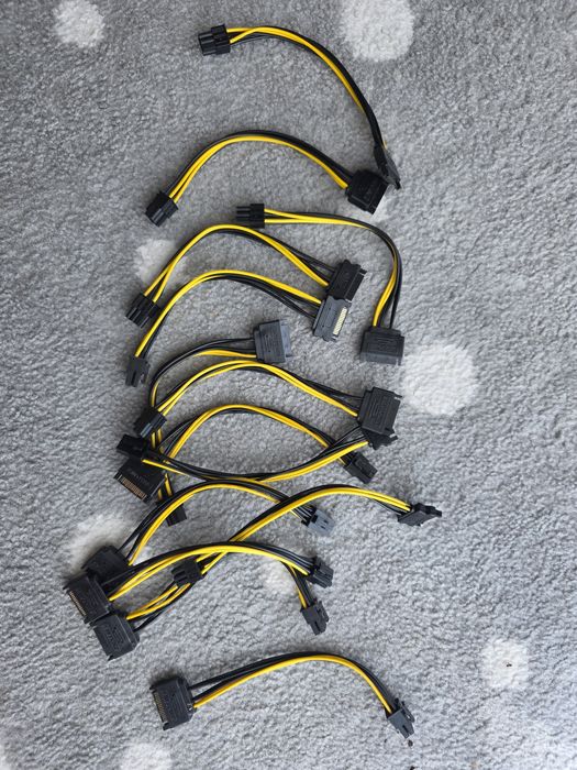 Kabel sata na pcie 14 sztuk do zasilania