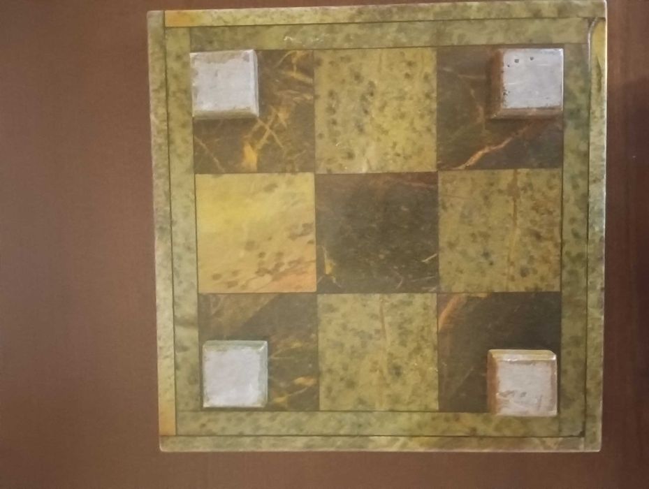 Tic-Tac-Toe Game Set in Soapstone, 22 x 22 cm64739686423554124