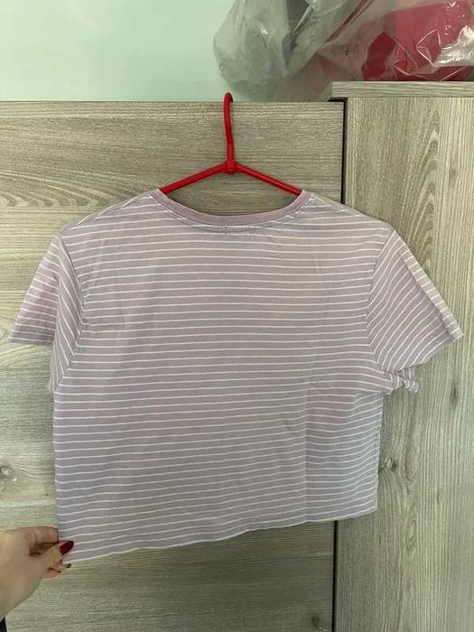 Jasnofioletowy croptop
