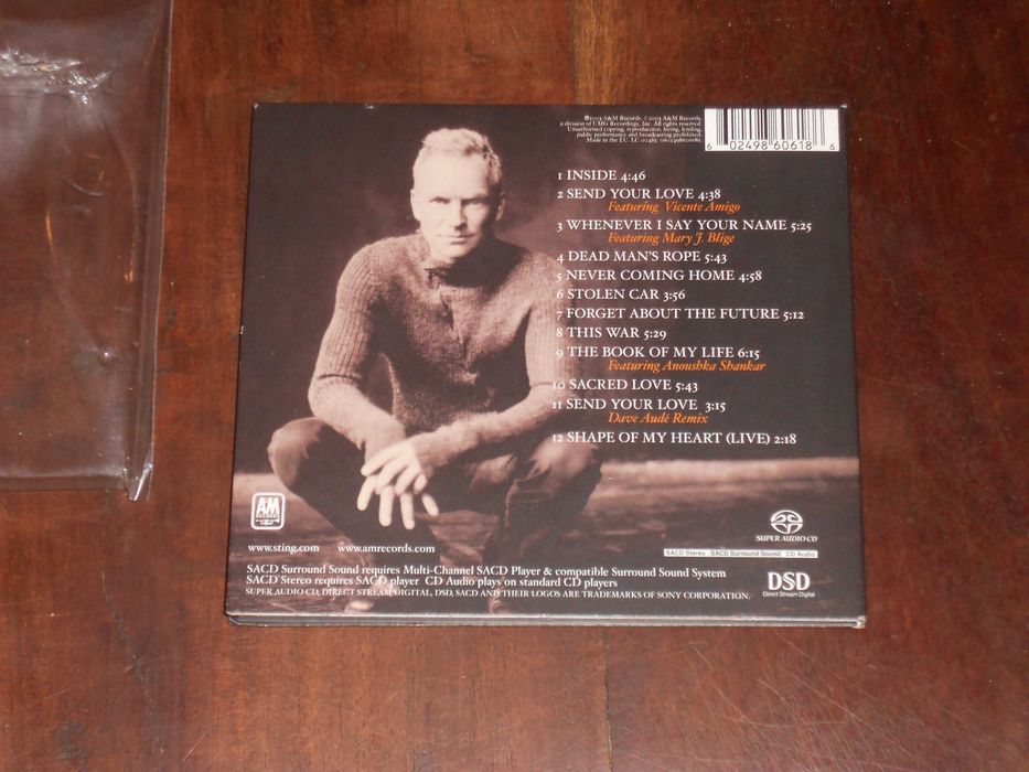 Sting - Sacred Love - Ediçao limitada - CD Novo