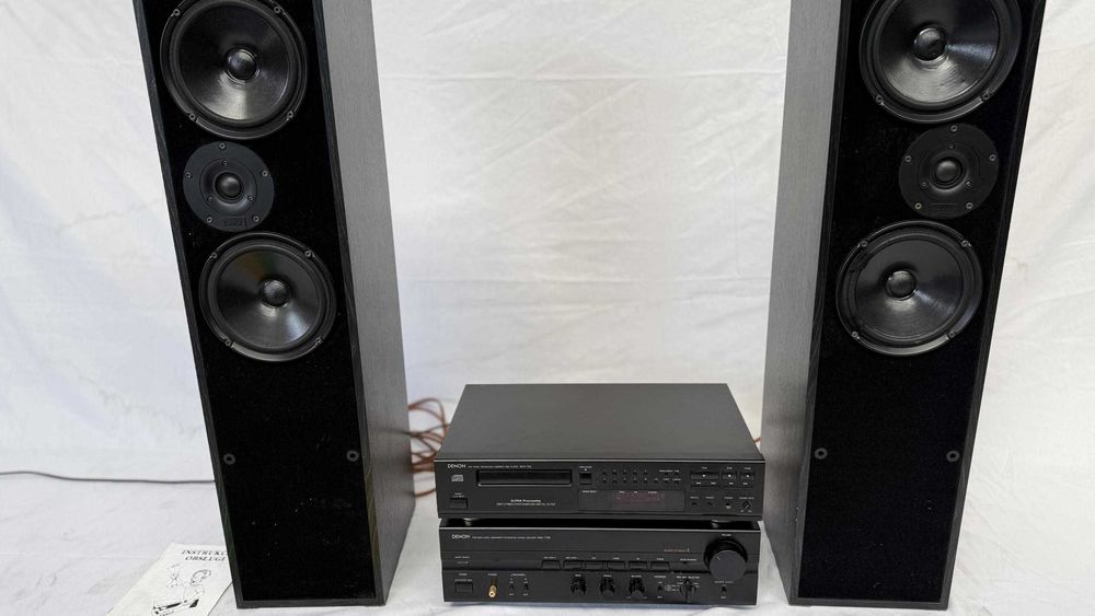 Wieża zestaw Denon HI-FI Made in Germany + kolumny Dali 104