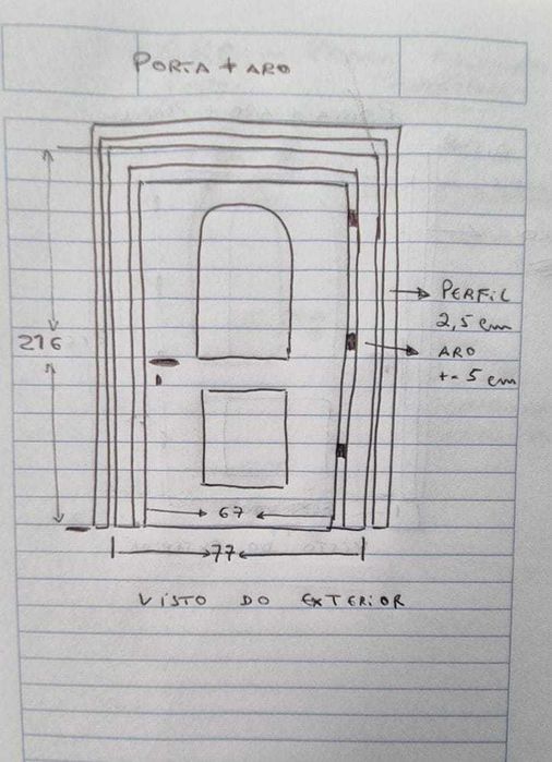 Porta Exterior - Aluminio