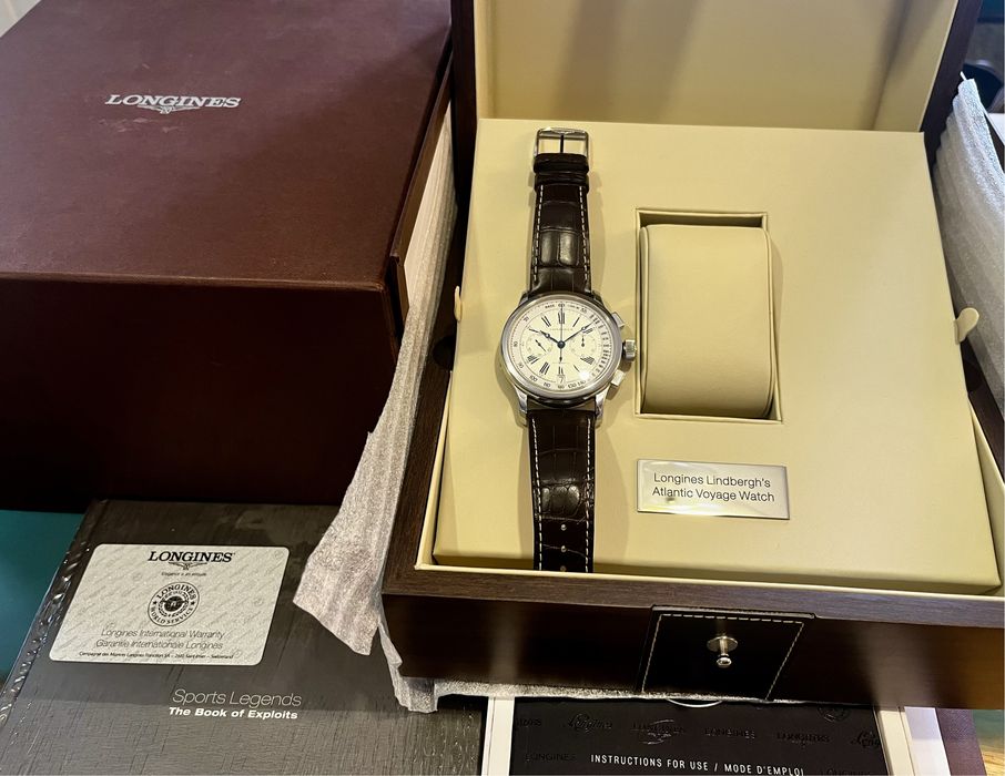 Longines Heritage Lindbergh’s Atlantic Voyage Watch full set 47,5mm