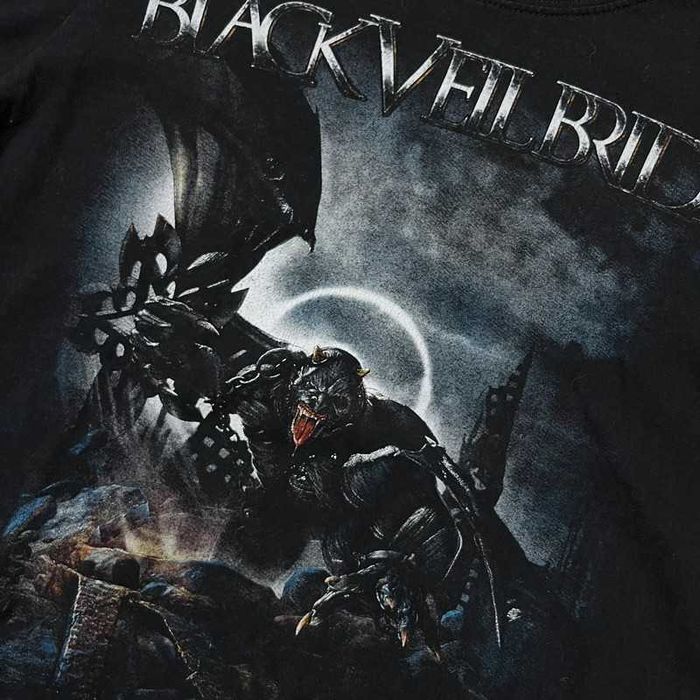 Vintage Koszulka Black Veil Birdes Metal T-Shirt Printed Retro Y2K 90s