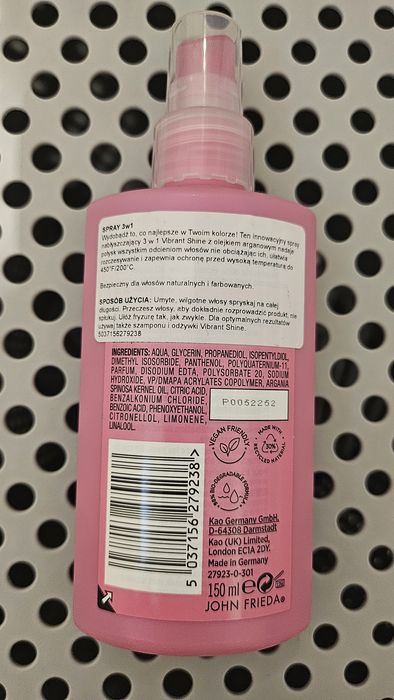 John frieda vibrant shine spray