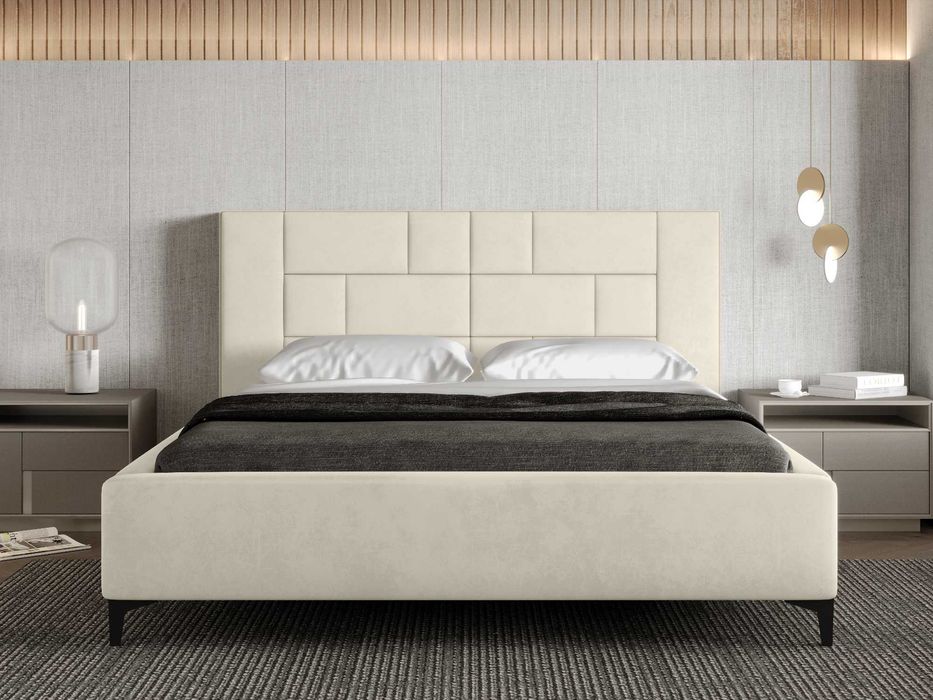 Łóżko Sypialniane z pojemnikiem + stelaż metalowy Porto PRODUCENT