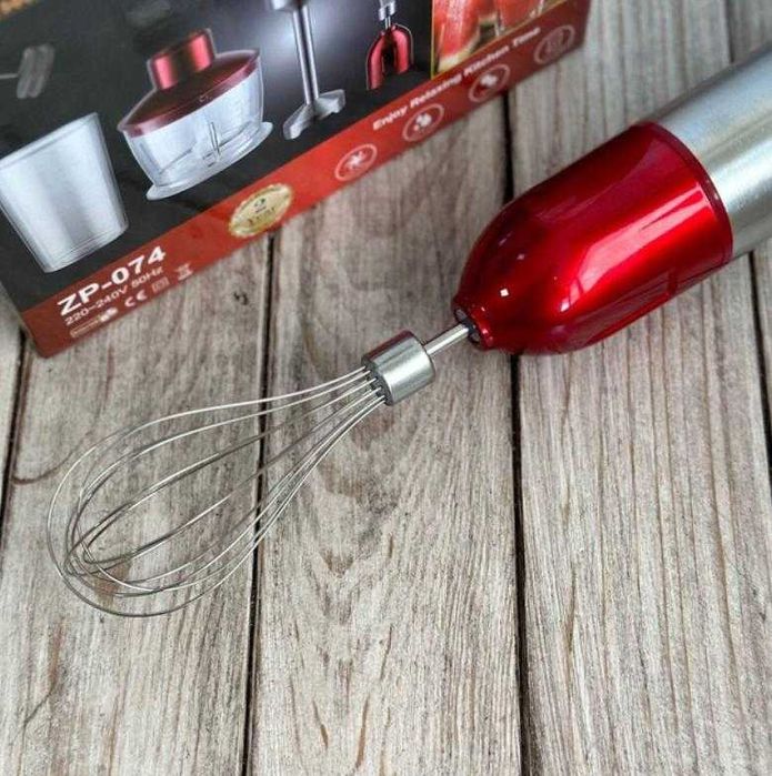 НЕМЕЦКИЙ Блендер 5 В 1 ZepLine ZP-074 1500 Вт Красный