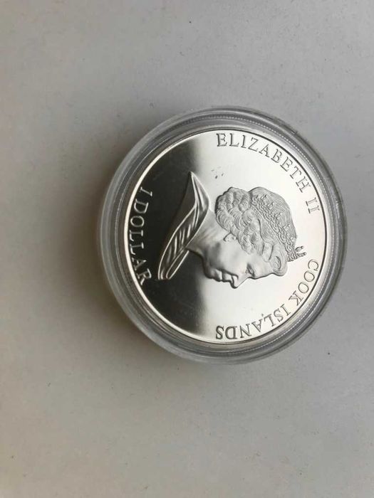 Монета Королева Елизавета II 1 доллар 2009 год Острова Кука