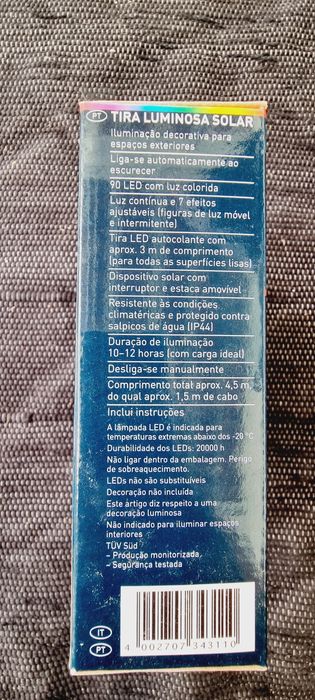 Tira Leds 3m Solar NOVO