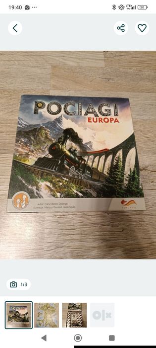 Pociągi Europa gra planszowa