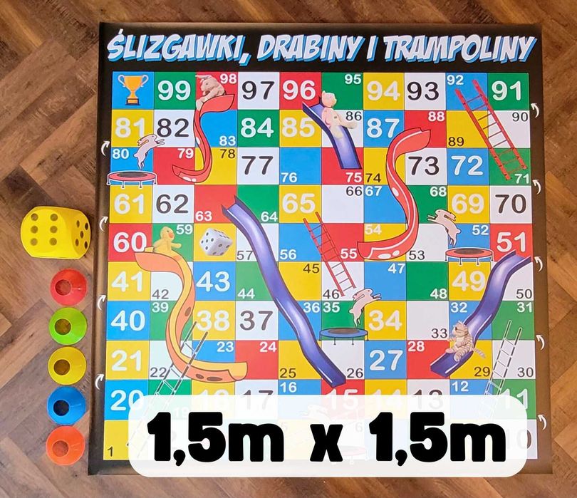 Gra Ślizgawki, Drabiny i Trampoliny, Mata animacyjna 1,5m x 1,5m