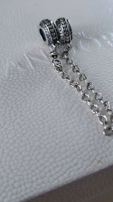 Charms/łańcuszek zabezpieczający, do Pandora, Srebro S925