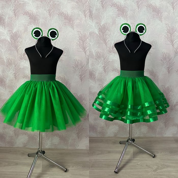 Костюм жабки , капусти , зелена червона фатінова спідниця