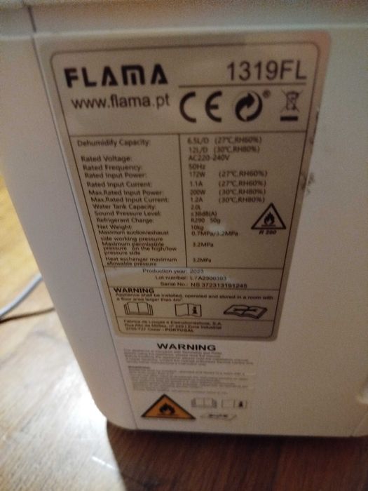 Desumidificador Flama 1319 FL