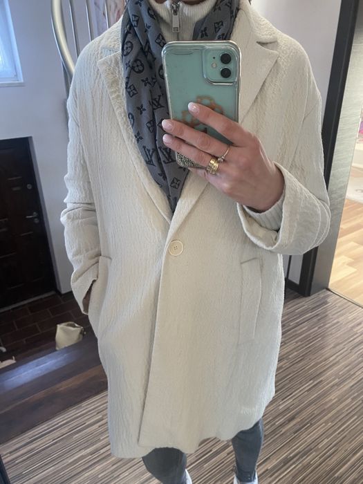 Płaszczyk wiosenny ecru XS oversize
