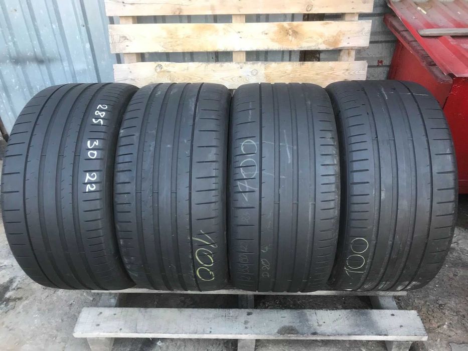 Шини Pirelli P-Zero 285/30R22 Комплект Літо Б/у Склад Оригінал