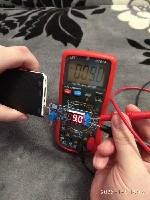 Повышающий преобразователь с 5v на 9v,12 v от повербанка к роутеру