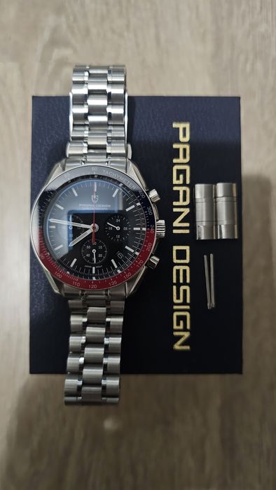 Zegarek męski Pagani Design PD-1701  Moon watch kwarc szafir chronograf