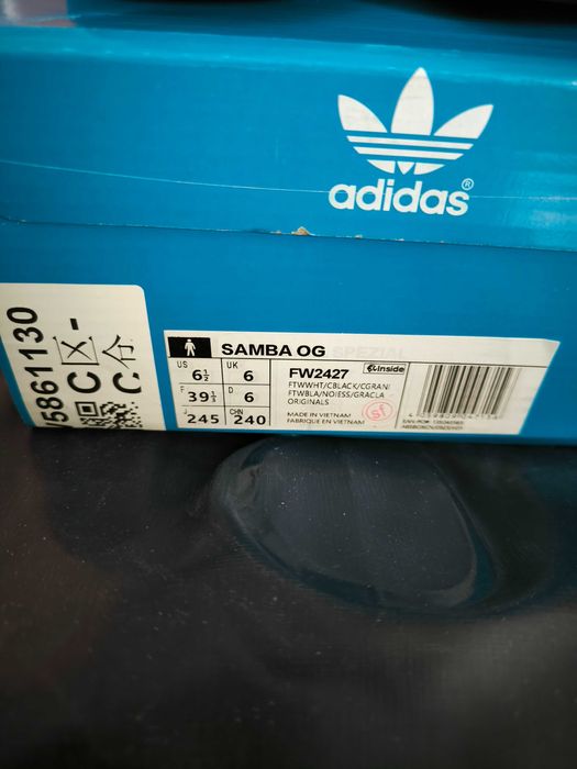 Samba Adidas z Anglii