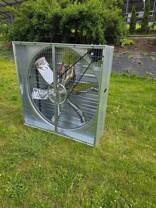 Wentylator ścienny szczytowy 1380x1380x450 do kurnika, obory, 140cm