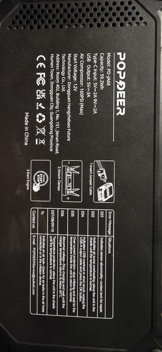 Booster rozruchowy 6000A jump starter usb powerbank kompresor pompka do koł latarka
