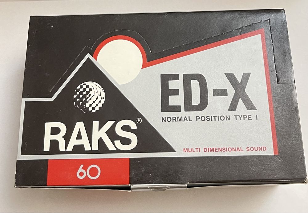 Kaseta magnetofonowa audio RAKS ED-X 60 x 10 sztuk nowe folia