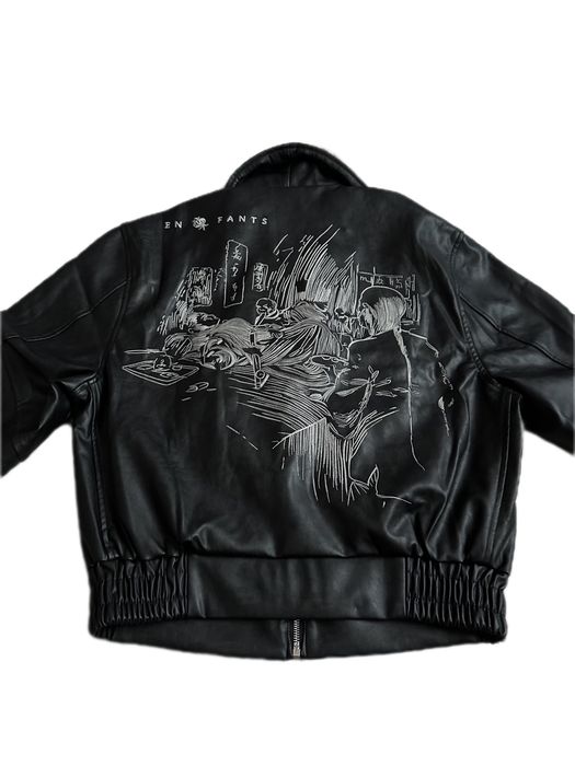 Leather Jacket ERD Melancholy Rich Black S M кожаная куртка Erd
