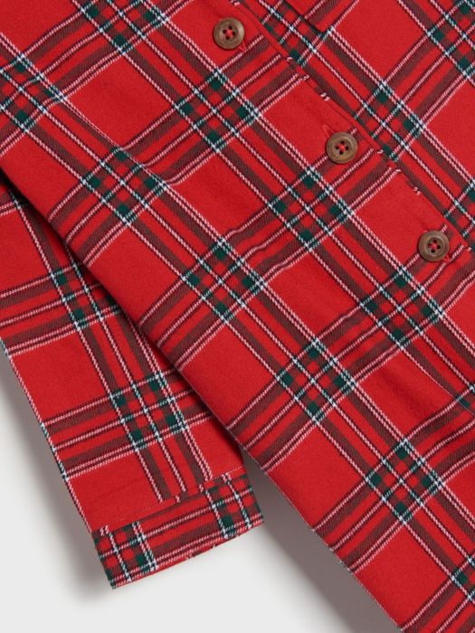 Піжама новорічна в клітинку,новорічний ромпер,чоловічок 68