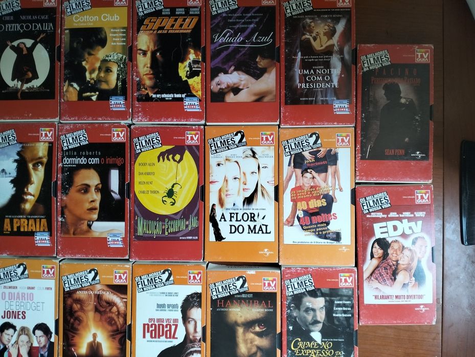 Antigas cassetes VHS
