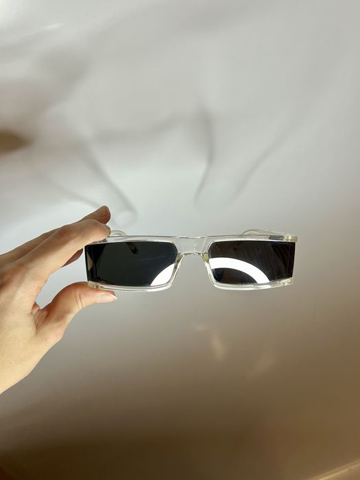 Зеркальные прозрачные очки