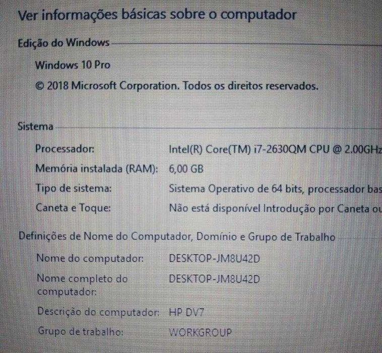 HP DV7 - 6000 - i7