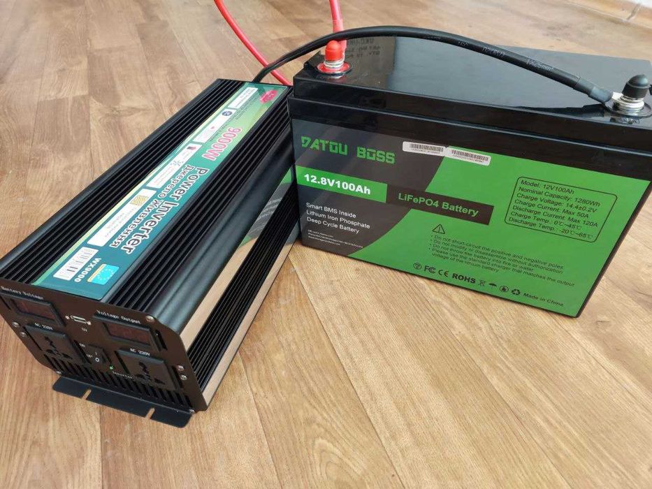 Аккумулятор LiFePO4 12V/100Ah DAT. BOSS з BMS для систем рез. живлення