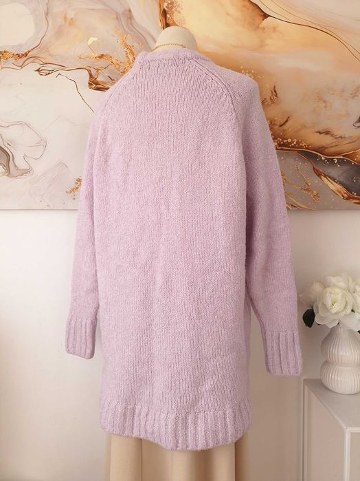 Liliowy Sweter Z Napisem Not My Problem FB Sister XS S M L