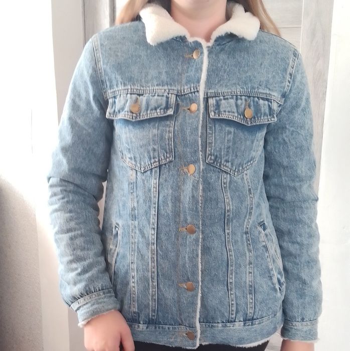 Джинсова куртка утеплена