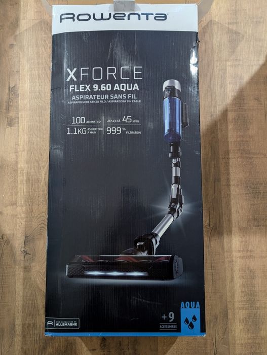Aspirador Vertical Rowenta X-FORCE FLEX 9.60 AQUA - Novo c/garantia