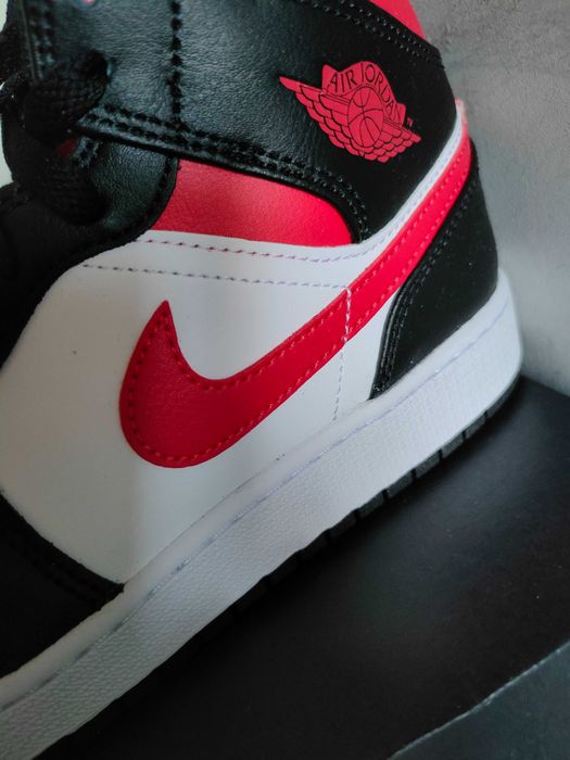 Buty nike air jordan 1 mid black fire red 38.5